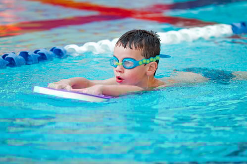 Boy Swimming